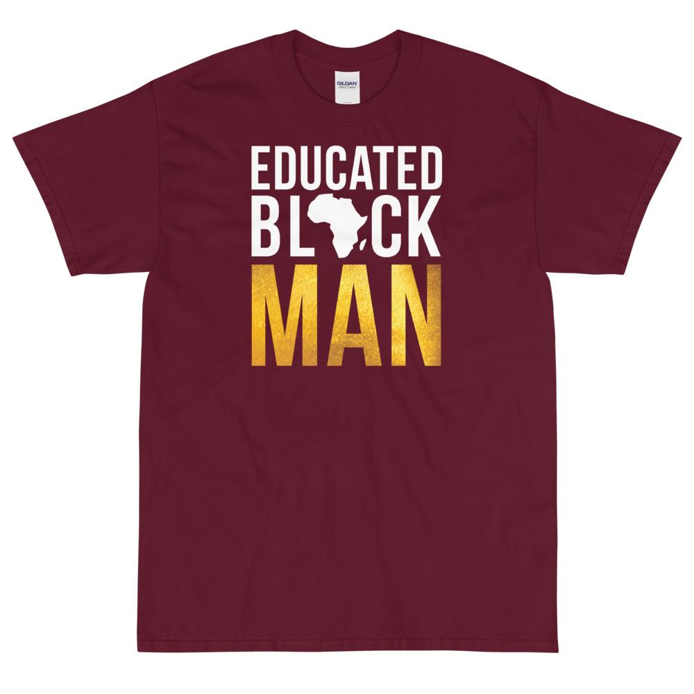 5 of 7: Educated Black Man Short Sleeve Unisex T-Shirt-T-Shirt-RBG Forever-Small-Maroon-The Black Art Depot