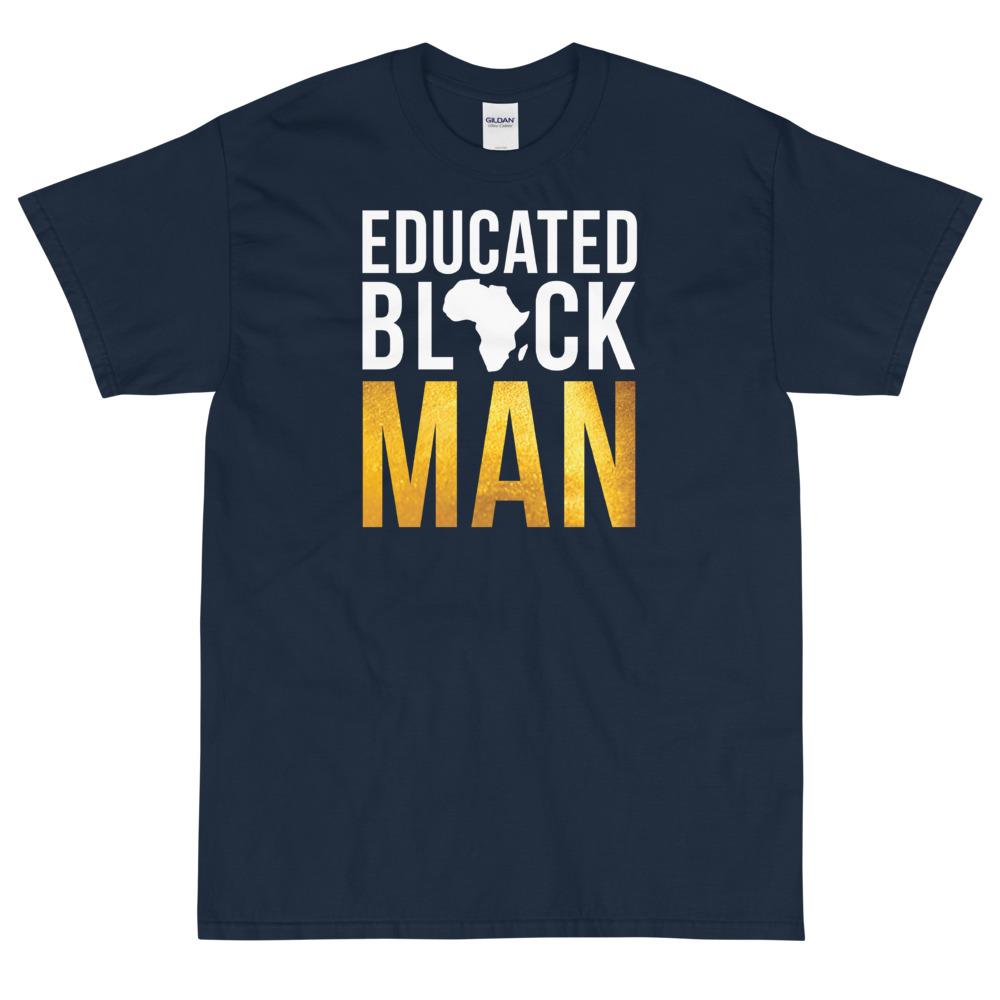 7 of 7: Educated Black Man Short Sleeve Unisex T-Shirt-T-Shirt-RBG Forever-Small-Navy-The Black Art Depot