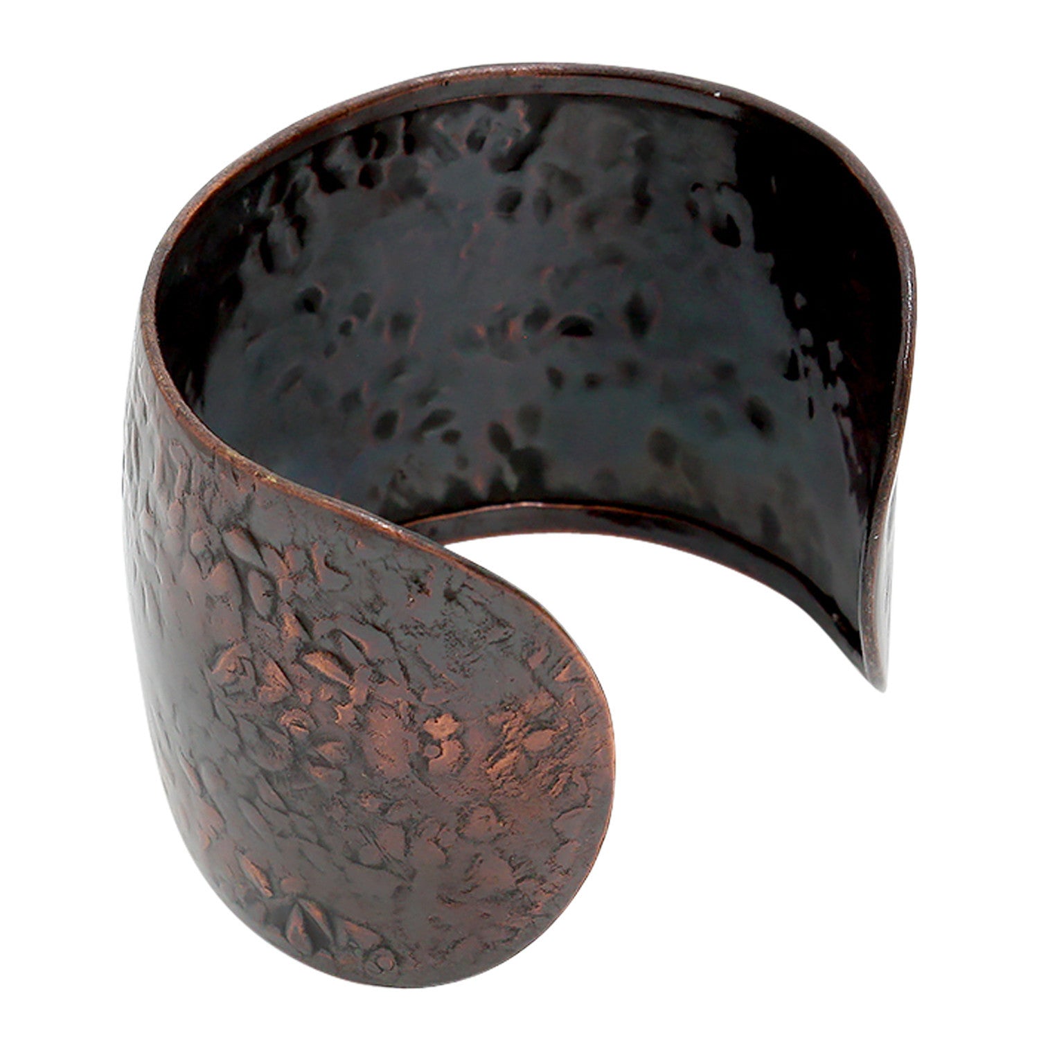 4 of 4: Copper Toned Elephant Cuff Bangle with Turquoise Accent