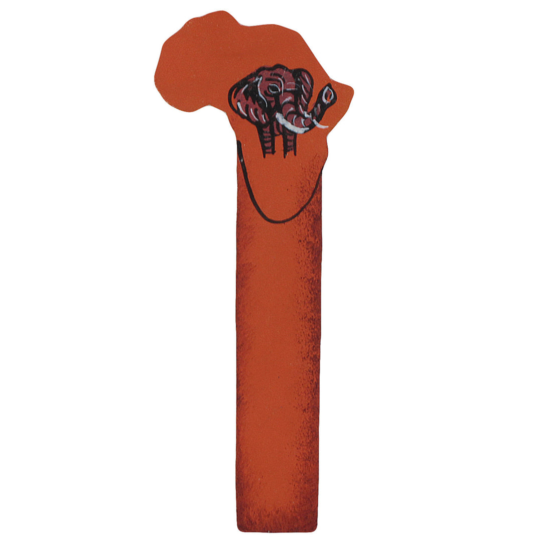 Elephant Head: Hand Made African Leather Bookmark (Kenya)