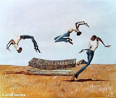 Head Over Heels by Ernie Barnes