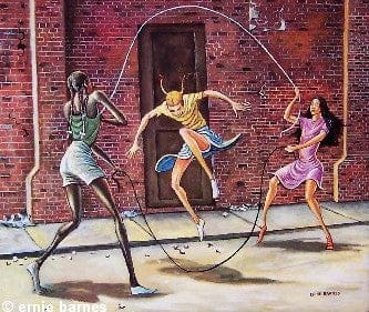 Double Dutch by Ernie Barnes