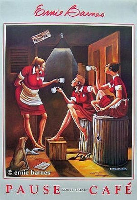 Pause Cafe/Coffee Break by Ernie Barnes