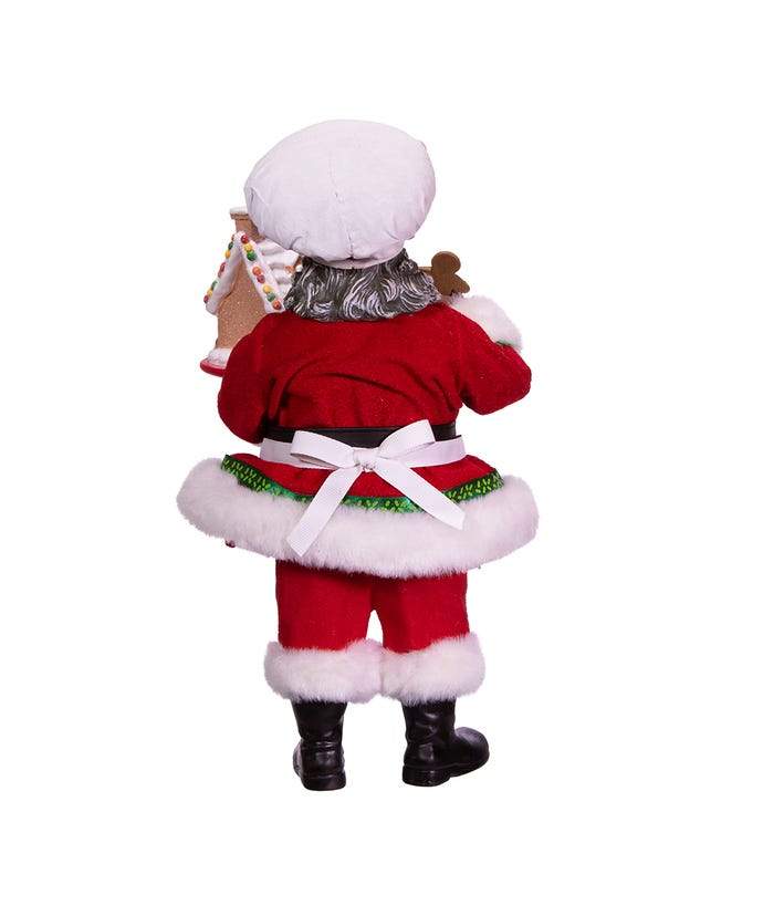 Gingerbread Chef Santa: African American Santa Claus Figurine (Fabriche Collection)