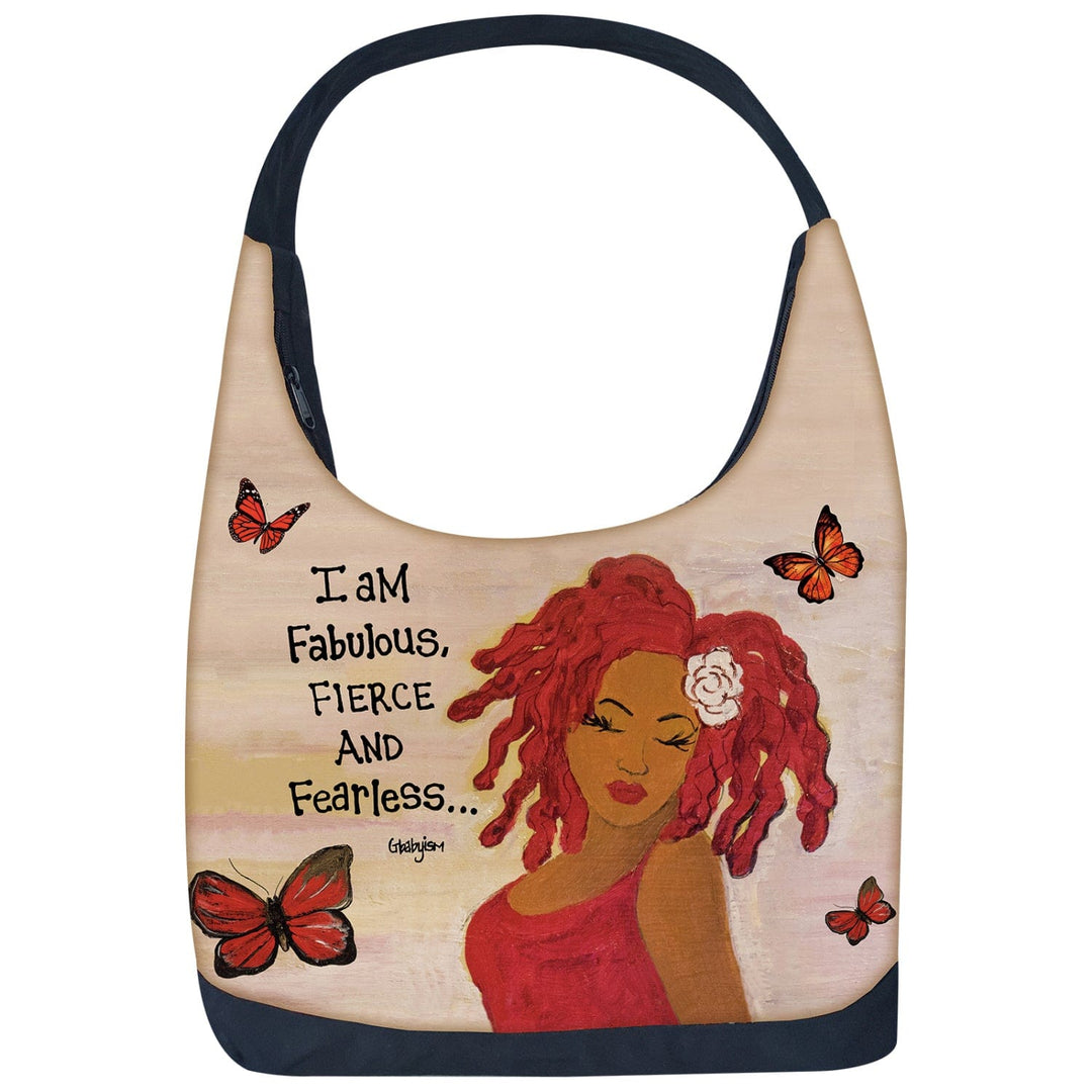 I Am Fabulous, Fierce and Fearless Hobo Shoulder Bag by GBaby