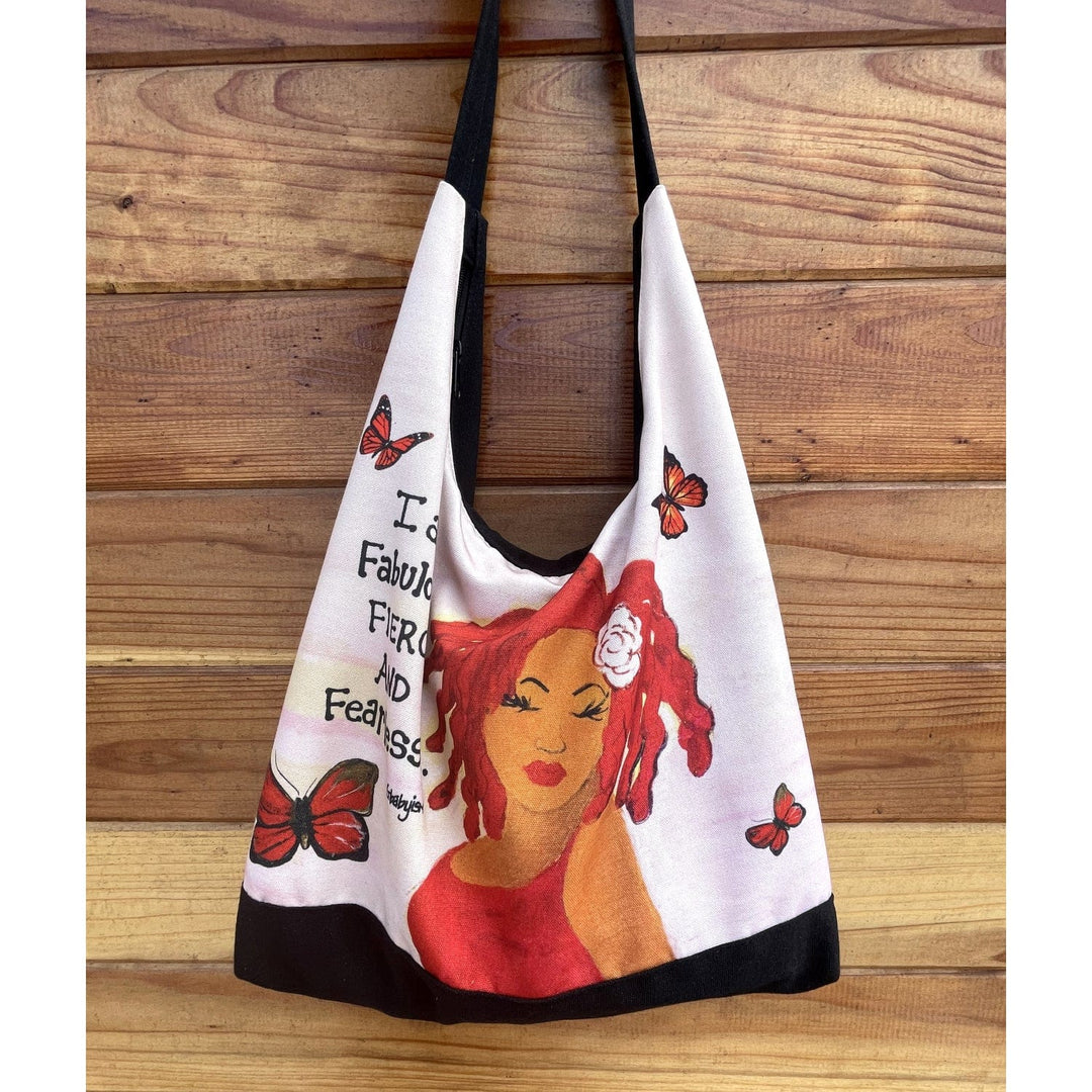 I Am Fabulous, Fierce and Fearless Hobo Shoulder Bag by GBaby