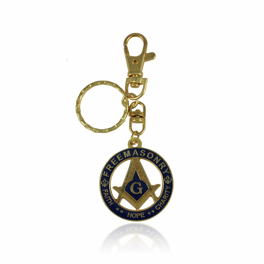 Faith, Hope and Charity: Freemasonry Masonic Key Chain by UniverSoul Gifts