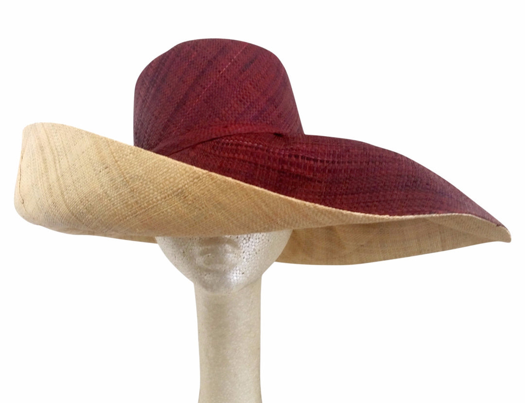 Rutendo: Hand Woven Madagascar Big Brim Raffia Sun Hat