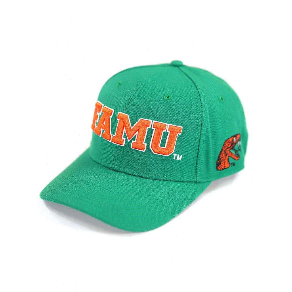 Florida A&M University Rattlers Baseball Cap by Big Boy Headgear (Front)