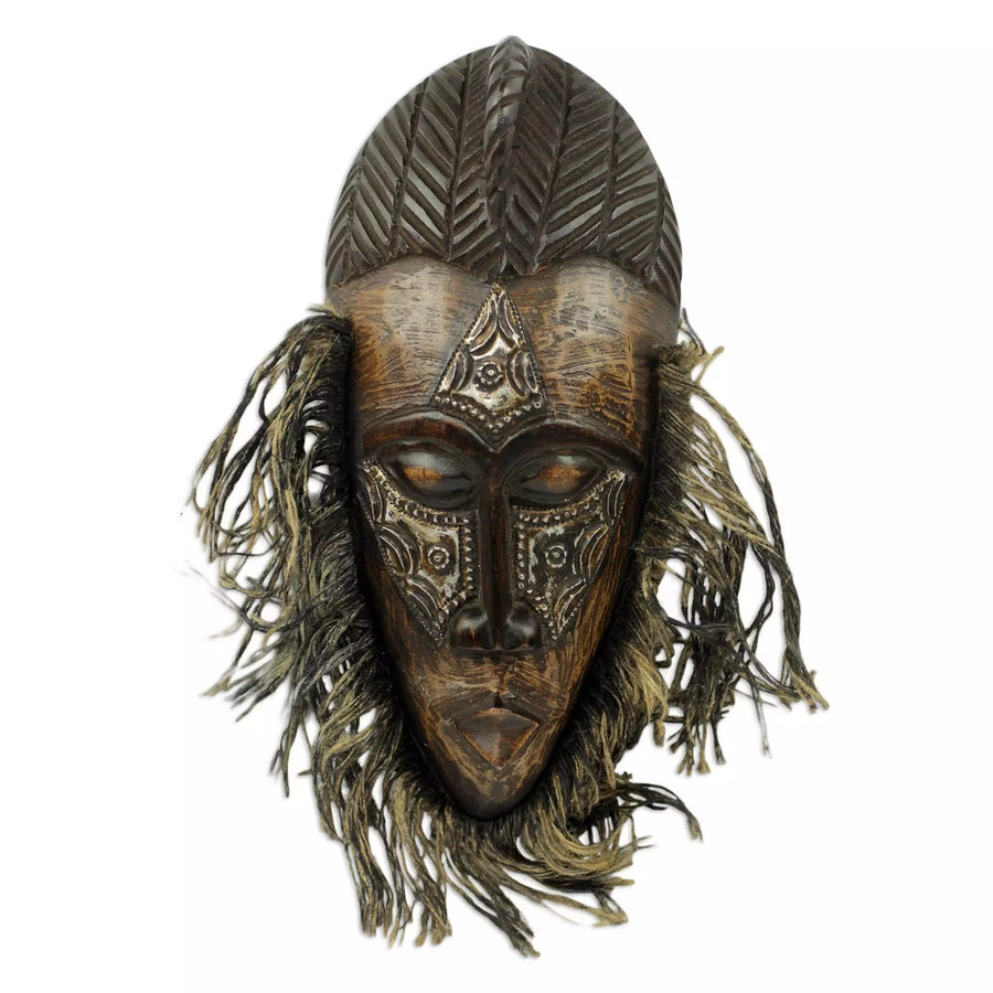 Authentic African Hand Made Fra-Fra Dancer Mask by Awudu Saaed