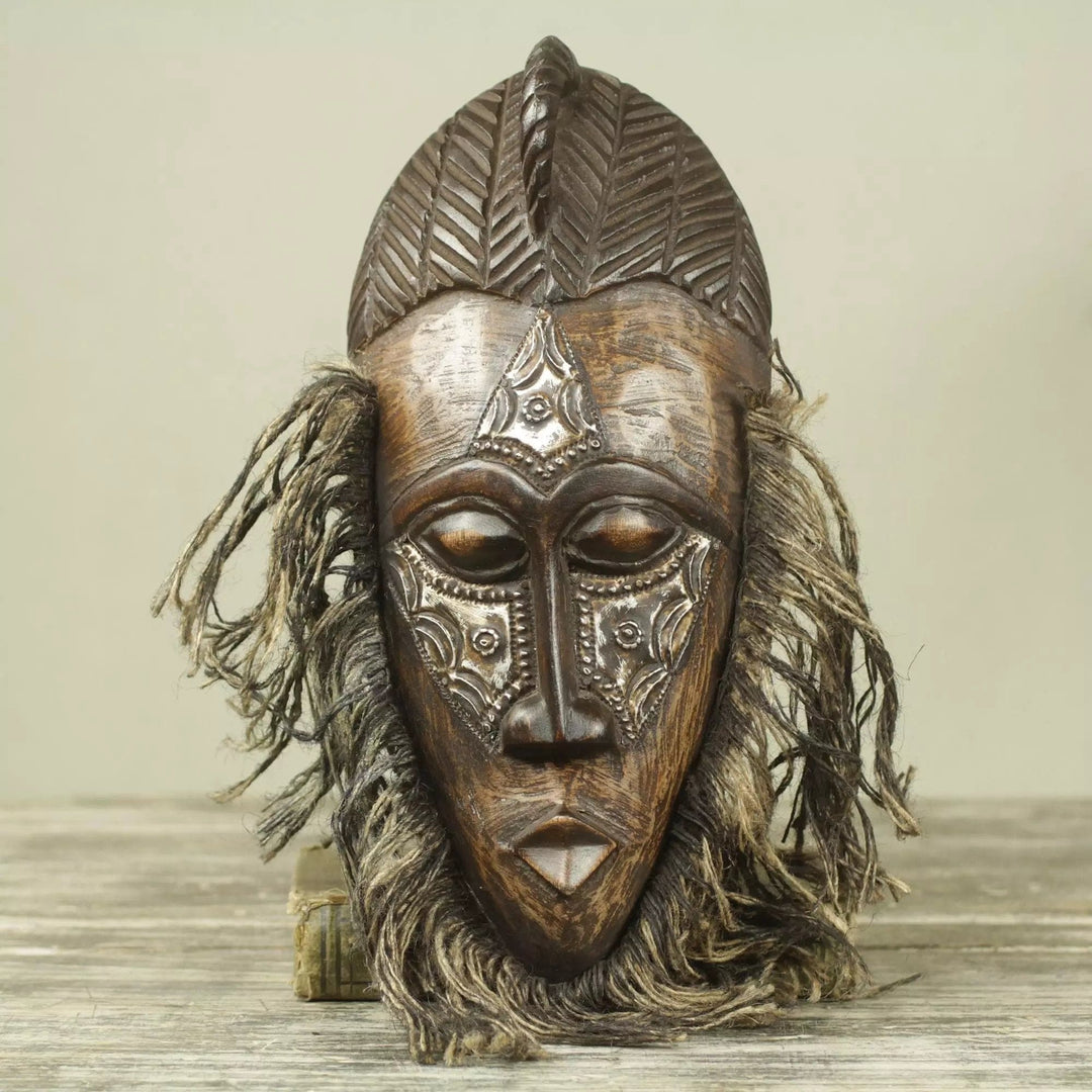 Authentic African Hand Made Fra-Fra Dancer Mask by Awudu Saaed