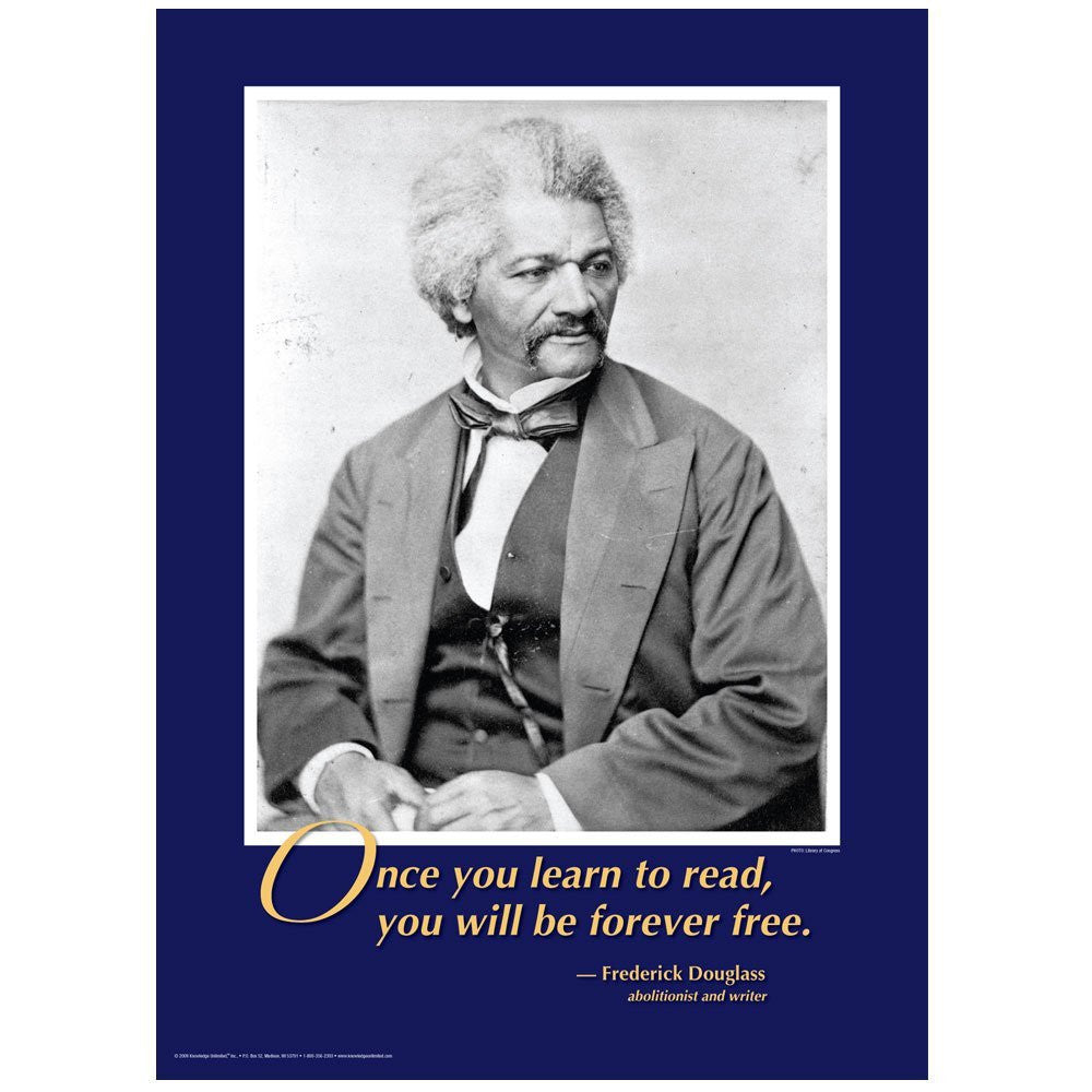 Forever Free: Frederick Douglass Poster by Knowledge Unlimited