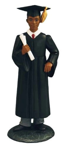 African-American Male Graduate Figurine