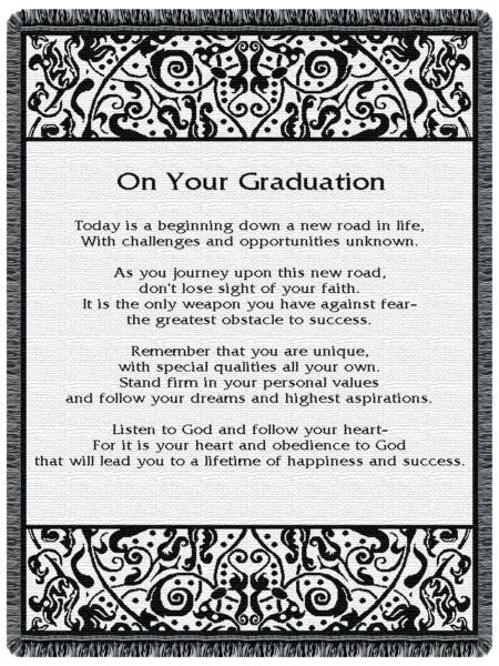 On Your Graduation Tapestry Throw