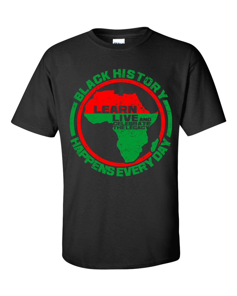 Black History Happens Everyday Short Sleeve Unisex T-Shirt-T-Shirt-RBG Forever-Small-Black-The Black Art Depot