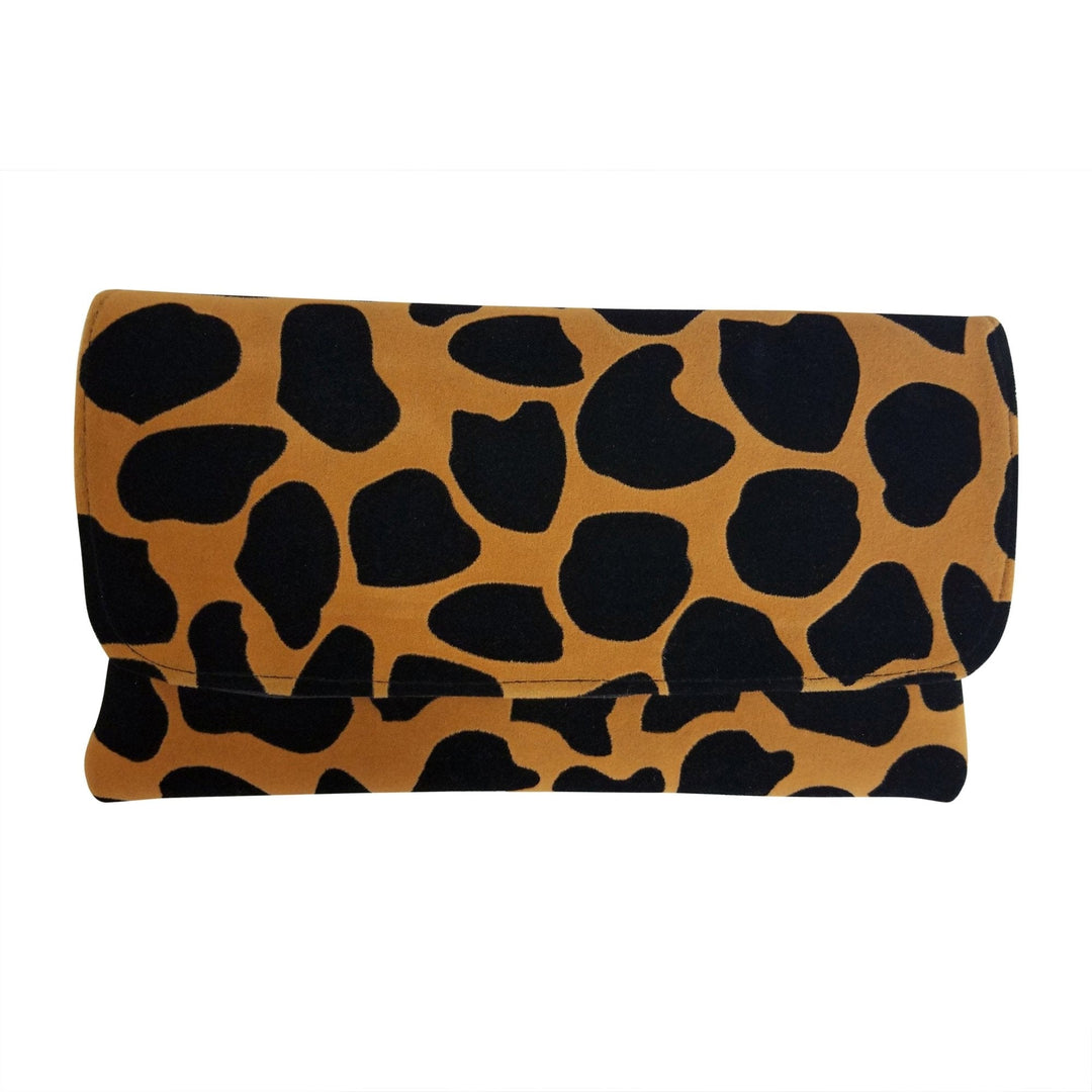 Authentic African Hand Made Giraffe Print Envelope Clutch (Kenya)