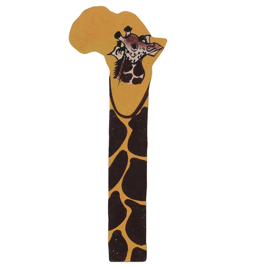 Giraffe: Hand Made African Leather Bookmark (Kenya)