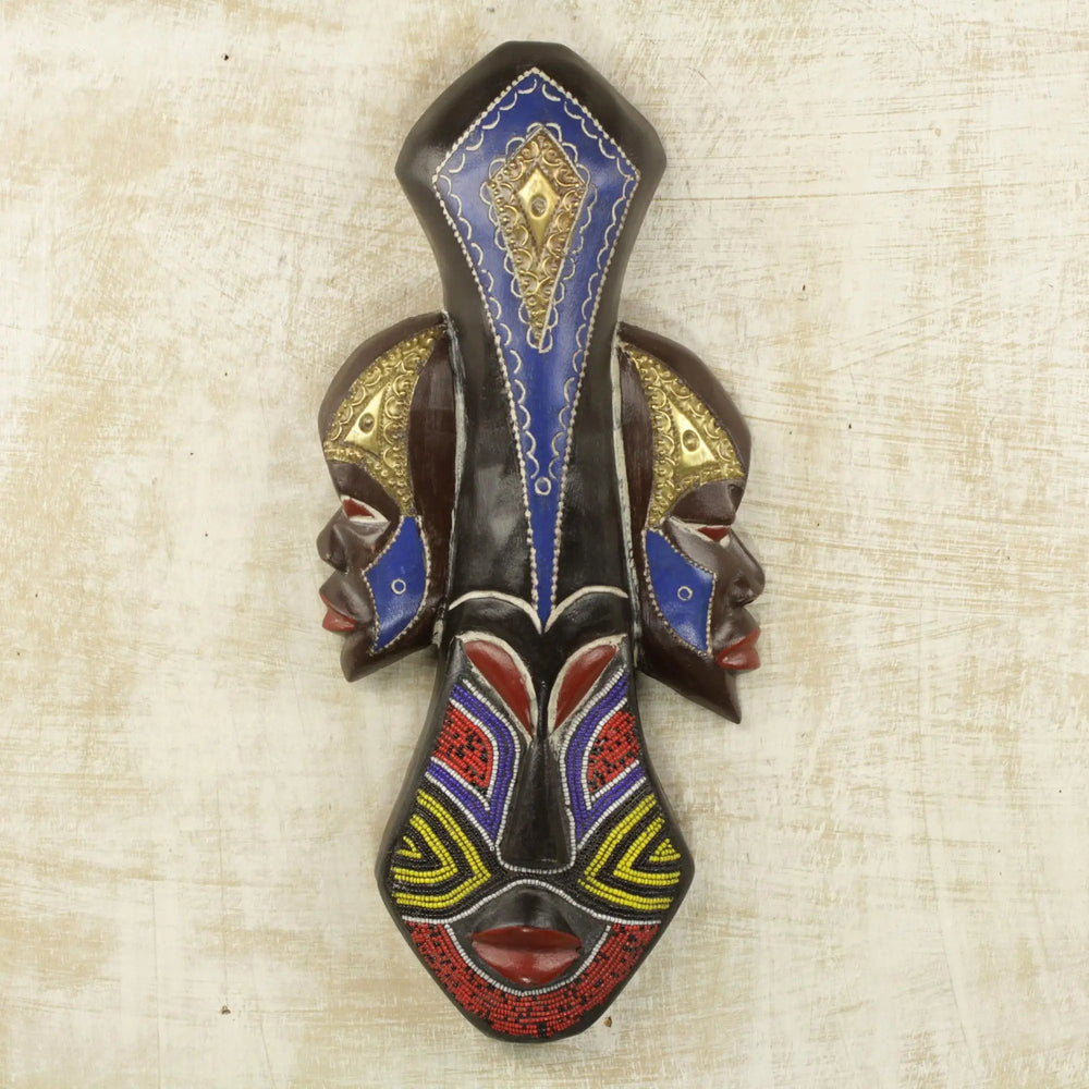 Authentic African Hand Made Oluebube Mask by Awudu Saaed