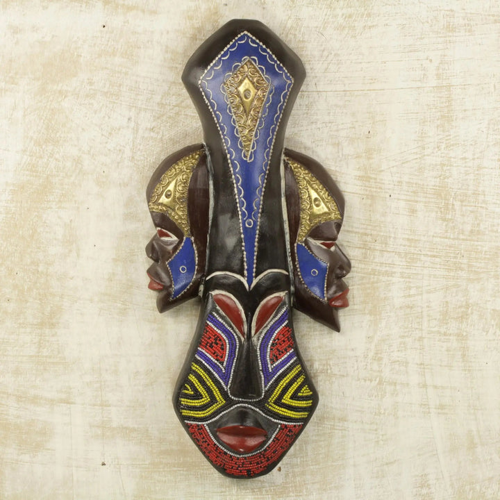 Authentic African Hand Made Oluebube Mask by Awudu Saaed
