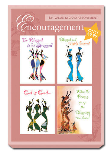 Pink Box Set of Encouragement Greeting Cards