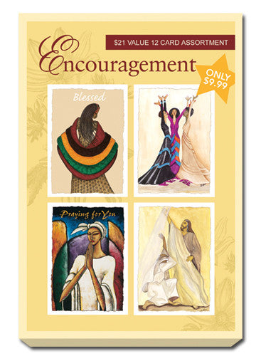 Yellow Box Set of Encouragement Greeting Cards