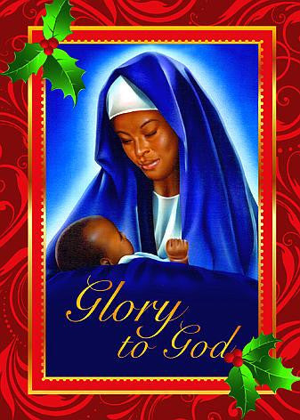 Mary and Child (Glory To God): African American Christmas Card