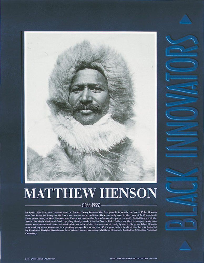 Black Innovators: Matthew Henson Poster by Knowledge Unlimited