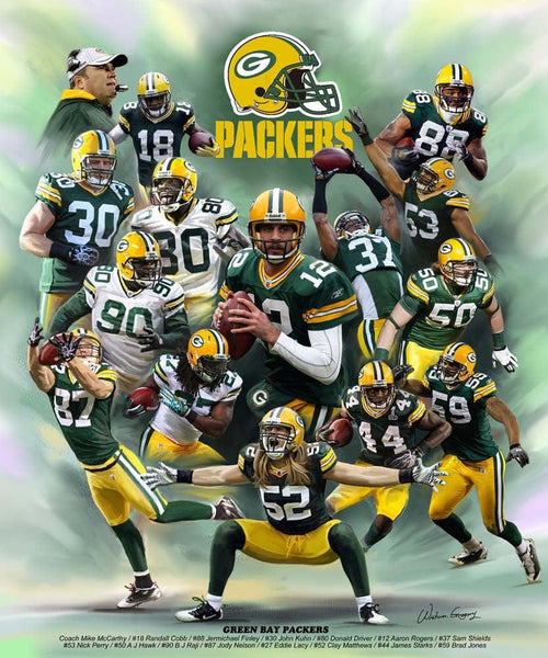 Green Bay Packers (2013 Version) by Wishum Gregory – The Black Art