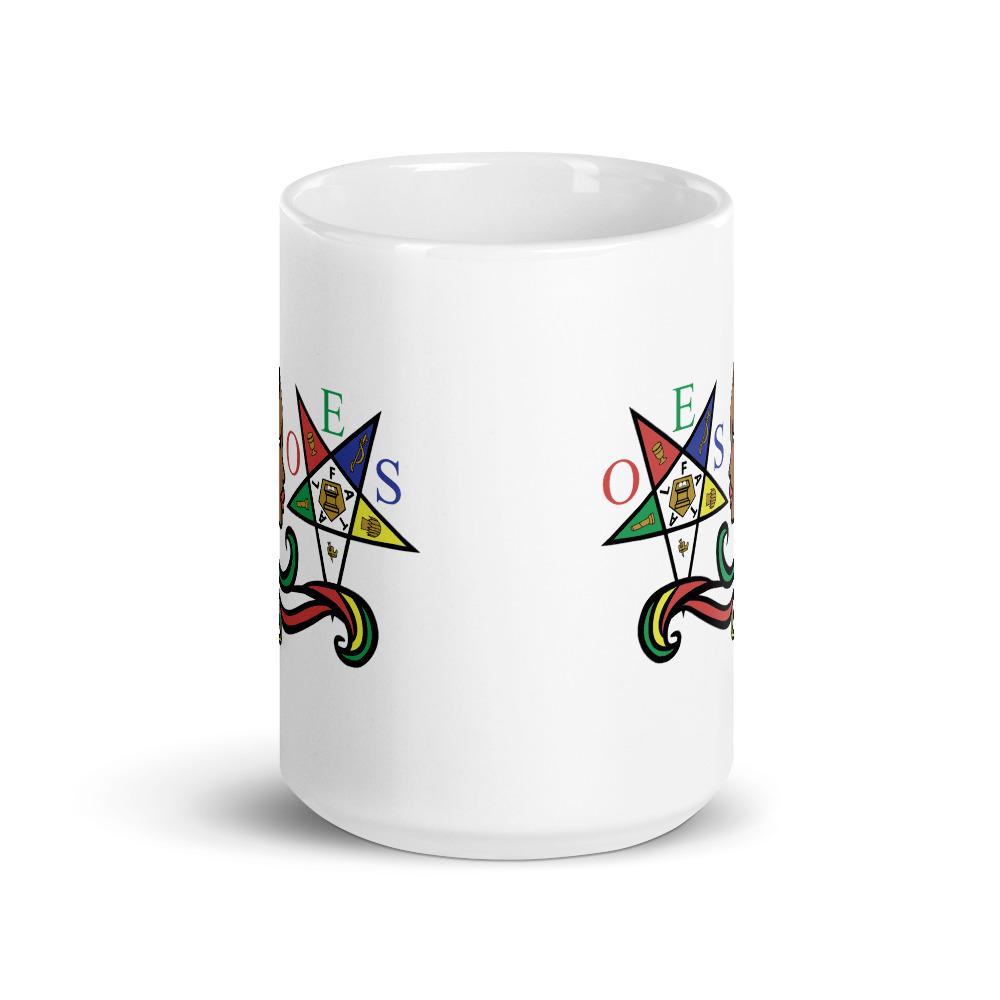 8 of 10: The Guiding Star: Order of the Eastern Star Ceramic Coffee Mug (15 oz)