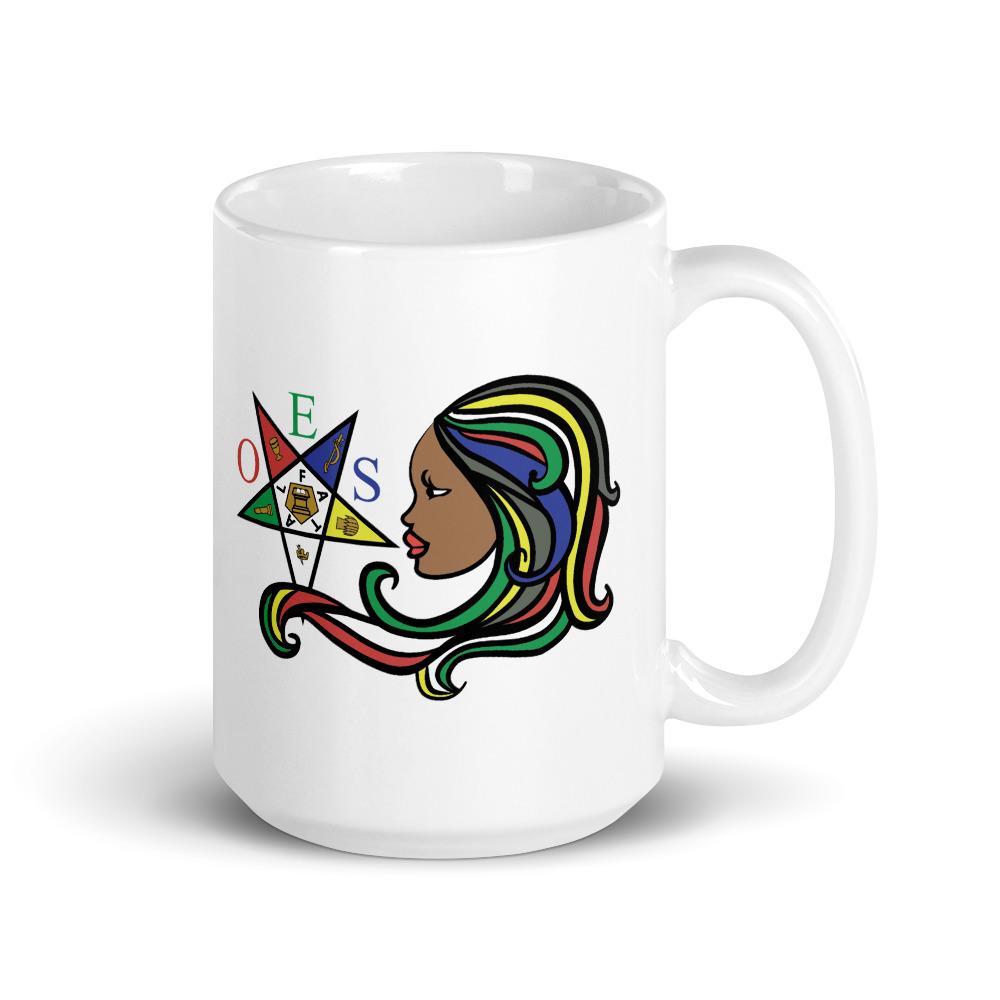 10 of 10: The Guiding Star: Order of the Eastern Star Ceramic Coffee Mug (15 oz)