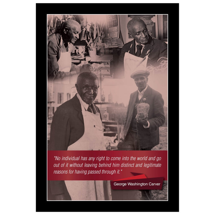 George Washington Carver: Legacy by Sankofa Designs (Black Frame)
