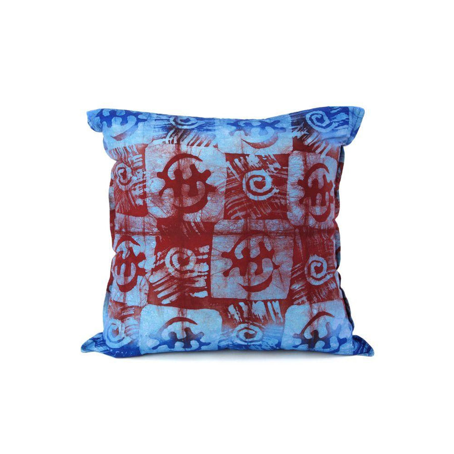 Authentic African Gye Nyame Adinkra Pillow Cover with Pillow