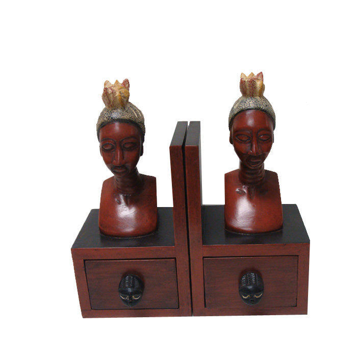 African Queen Bookends (Hand Made in Ghana)