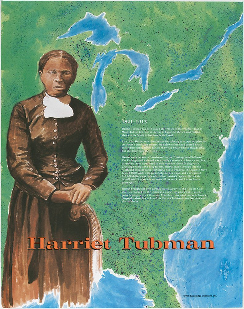 Great Black Americans: Harriet Tubman Poster by Knowledge Unlimited
