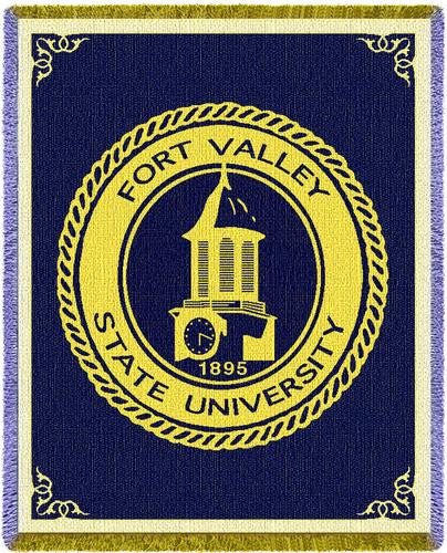 Fort Valley State University Tapestry Throw
