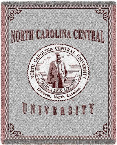 North Carolina Central University Tapestry Throw