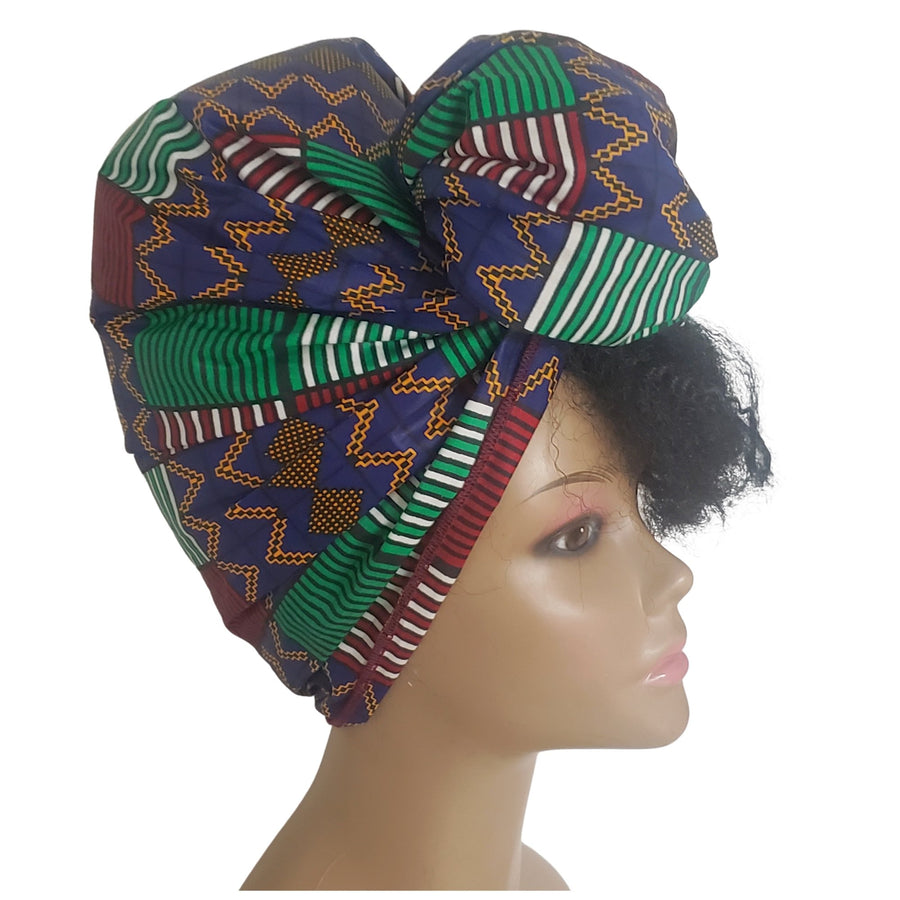 Layla: Authentic African Fabric Head Wrap by Boutique Africa (Kenya)