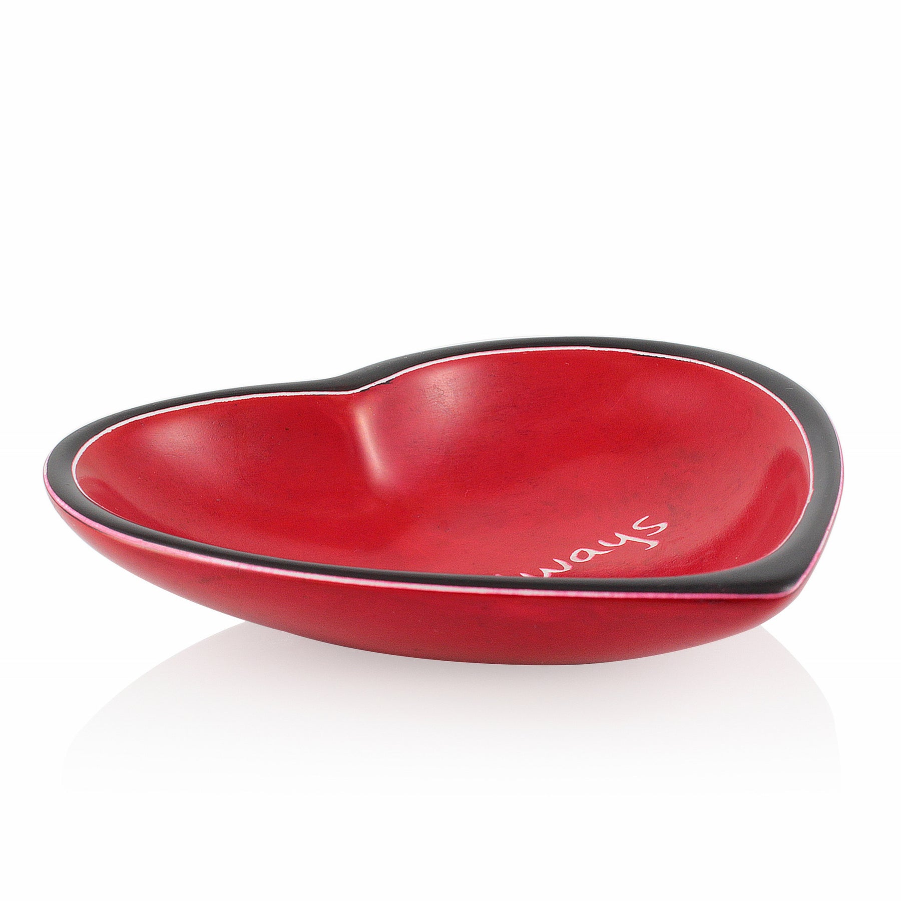 2 of 2: Heart Shaped Dish Side Profile View