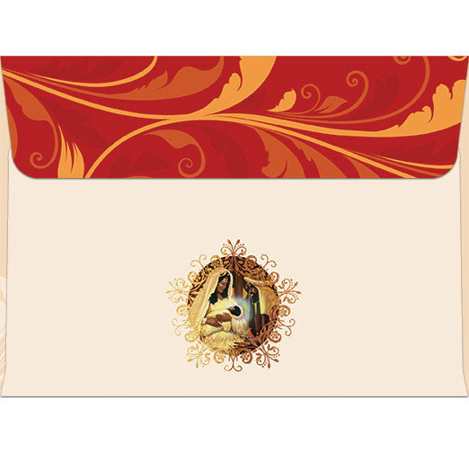 Holy Night: African American Christmas Card Envelope