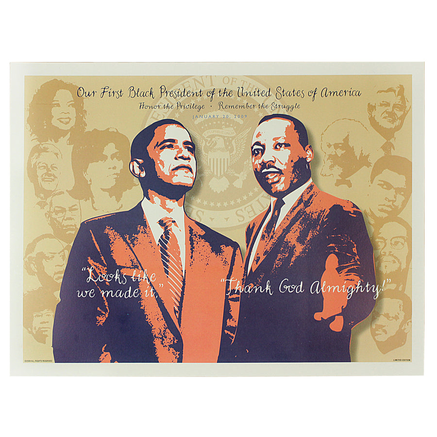 Honor the Priveledge and Remember the Struggle: Barack Obama and Dr. Martin Luther King, Jr.