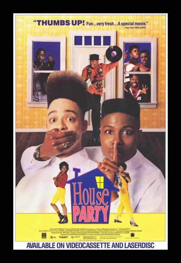House Party Movie Poster (Black Frame)