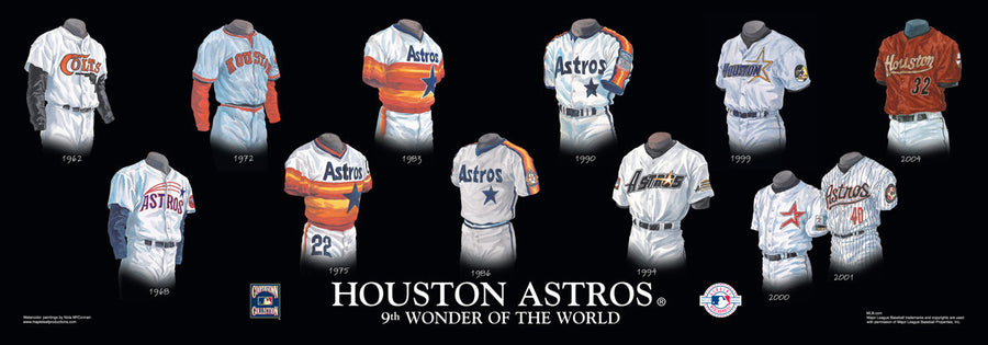 Houston Astros: Ninth Wonder of the World Poster by Nola McConnan and William Band