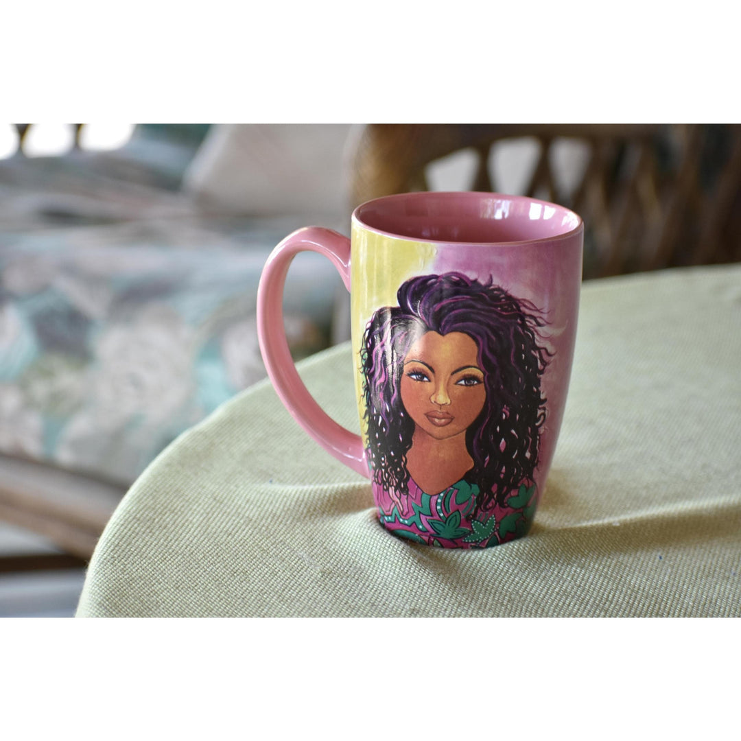 I Am Ambitious Ceramic Latte Mug-Mug-Gbaby-The Black Art Depot