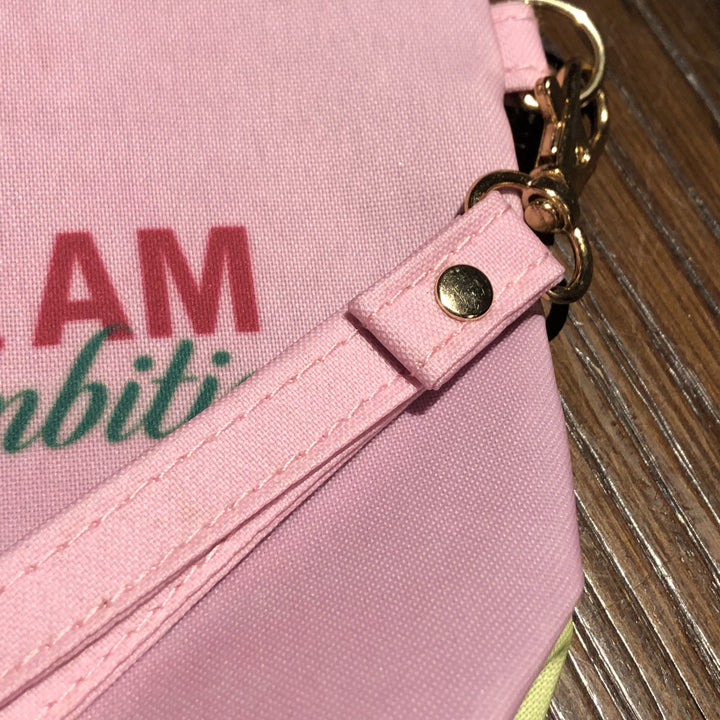 I Am Ambitious: Alpha Kappa Alpha Cosmetic Pouch by Sylvia "Gbaby Cohen