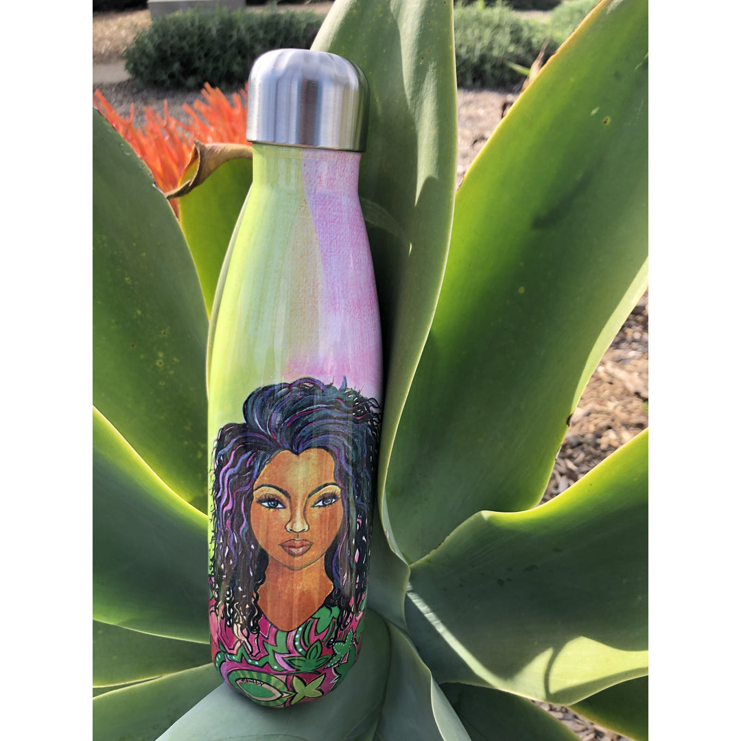 I Am Ambitious (Alpha Kappa Alpha)  by Sylvia "Gbaby" Cohen: African American Stainless Steel Bottle