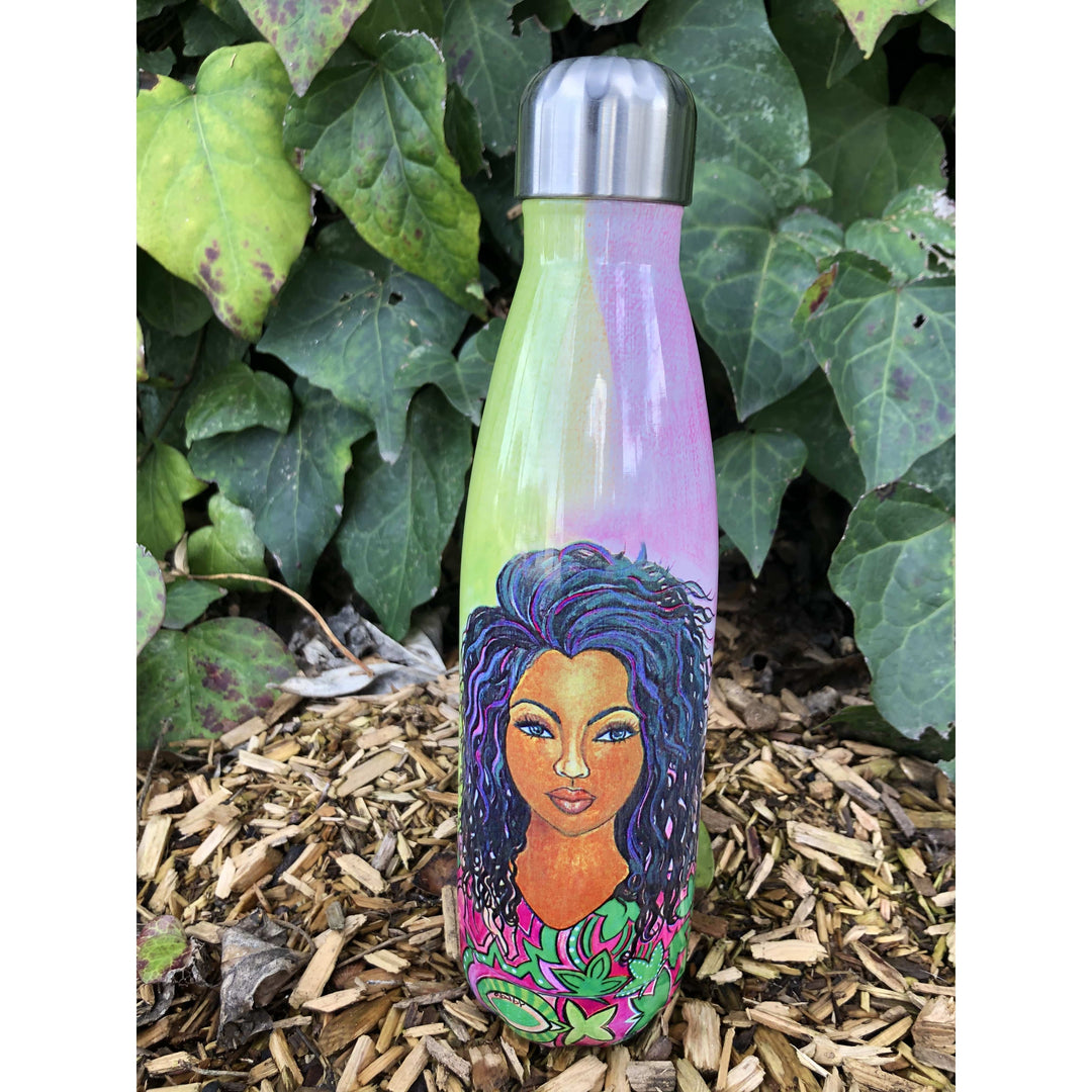 I Am Ambitious (Alpha Kappa Alpha)  by Sylvia "Gbaby" Cohen: African American Stainless Steel Bottle