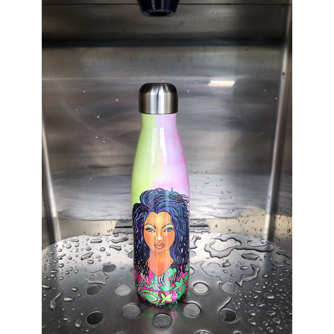 I Am Ambitious (Alpha Kappa Alpha)  by Sylvia "Gbaby" Cohen: African American Stainless Steel Bottle