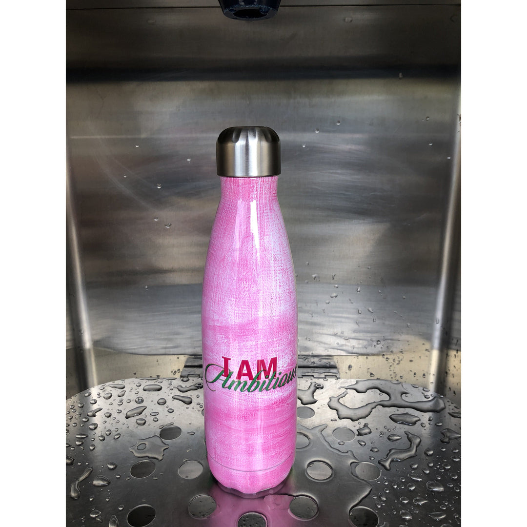 I Am Ambitious (Alpha Kappa Alpha)  by Sylvia "Gbaby" Cohen: African American Stainless Steel Bottle