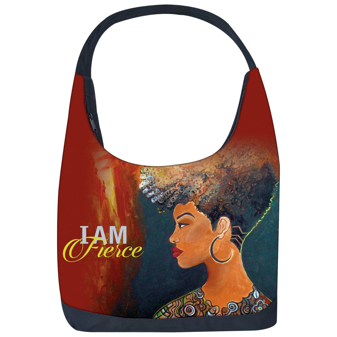 I Am Fierce Hobo Shoulder Bag by GBaby