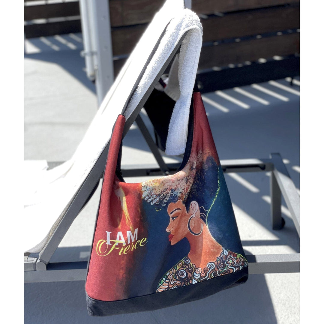 I Am Fierce Hobo Shoulder Bag by GBaby